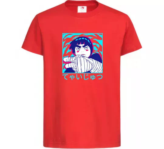 Дитяча футболка Rock Lee Червоний фото