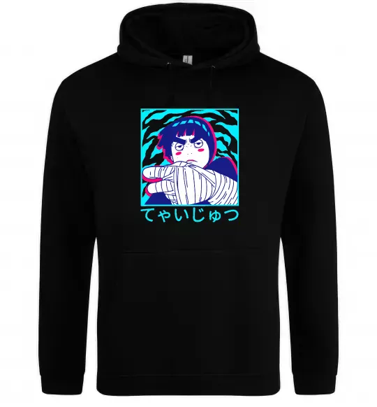 Чоловіча толстовка (худі) Rock Lee Чорний фото