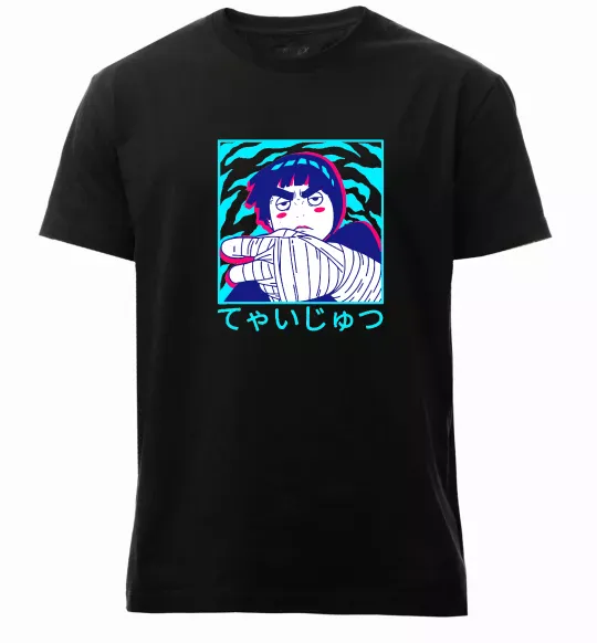 Чоловіча преміум футболка Rock Lee Чорний фото