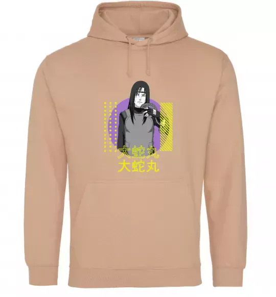 Жіноча толстовка (худі) Orochimaru Пісочний фото