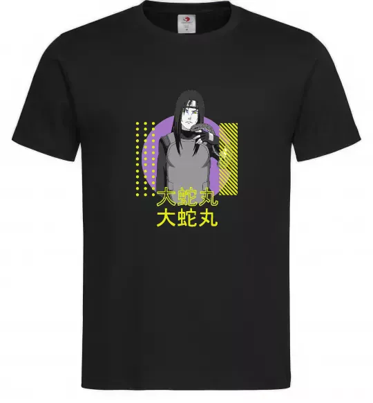 Чоловіча футболка Orochimaru Чорний фото