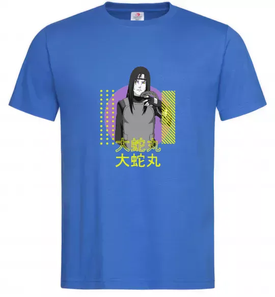 Чоловіча футболка Orochimaru Яскраво-синій фото
