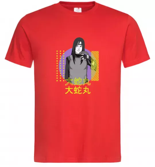 Чоловіча футболка Orochimaru Червоний фото