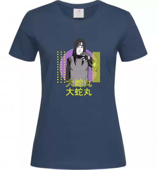 Жіноча футболка Orochimaru Темно-синій фото