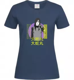 Женская футболка Orochimaru Темно-синий фото