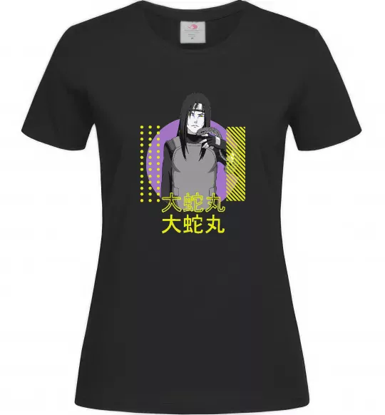 Жіноча футболка Orochimaru Чорний фото