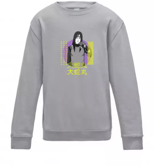 Детский Свитшот Orochimaru Серый меланж фото