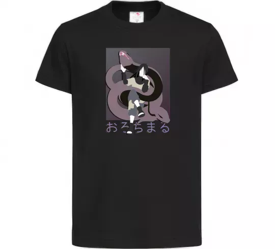 Дитяча футболка Orochimaru snake Чорний фото