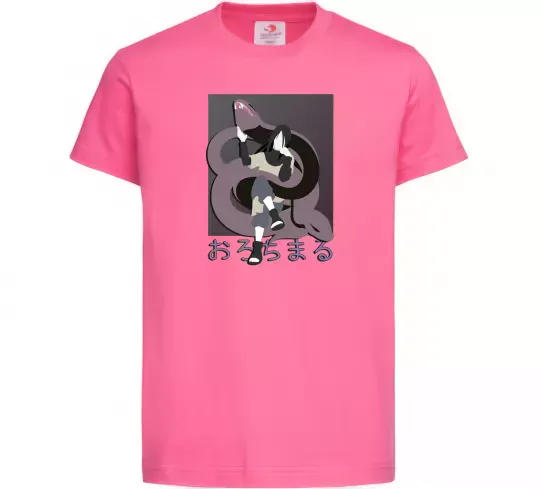 Дитяча футболка Orochimaru snake Яскраво-рожевий фото