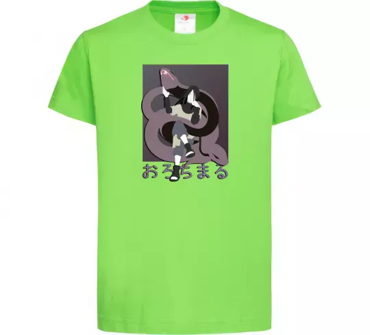 Дитяча футболка Orochimaru snake Лаймовий фото