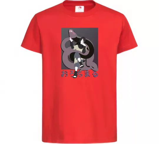 Дитяча футболка Orochimaru snake Червоний фото