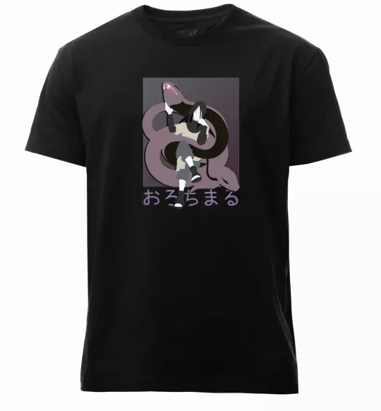 Чоловіча преміум футболка Orochimaru snake Чорний фото