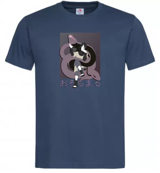 Мужская футболка Orochimaru snake Темно-синий фото