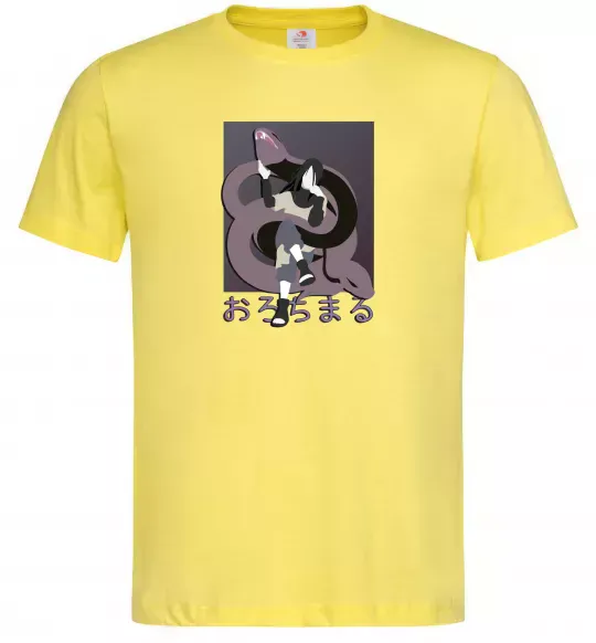 Мужская футболка Orochimaru snake Лимонный фото