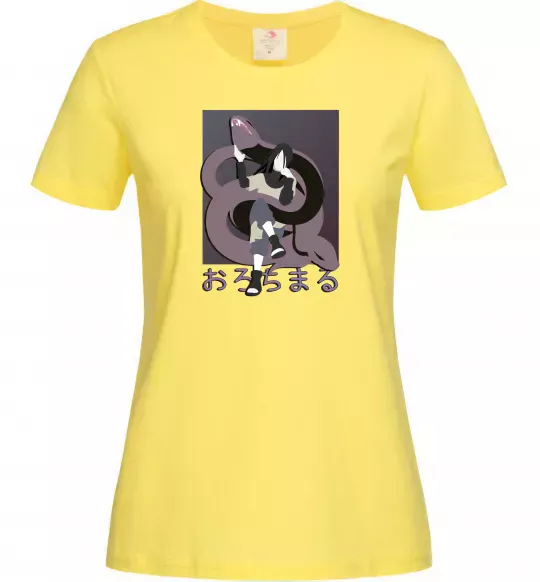 Жіноча футболка Orochimaru snake Лимонний фото
