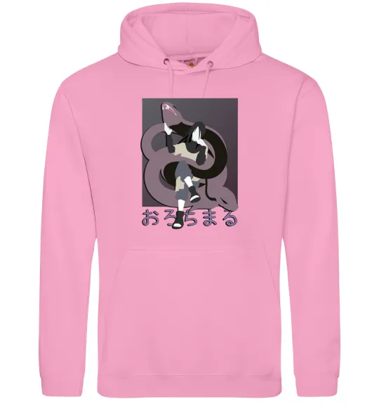 Мужская толстовка (худи) Orochimaru snake Розовый фото