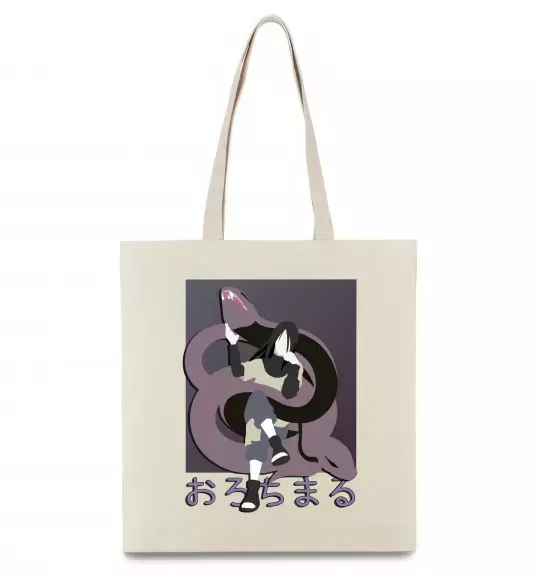 Эко-сумка Orochimaru snake Бежевый фото