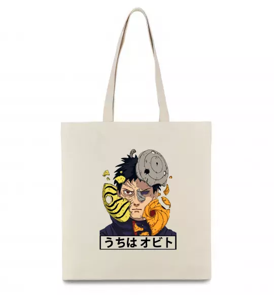 Еко-сумка Obito Uchiha Бежевий фото