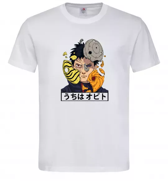 Чоловіча футболка Obito Uchiha Білий фото