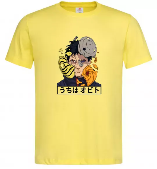 Чоловіча футболка Obito Uchiha Лимонний фото