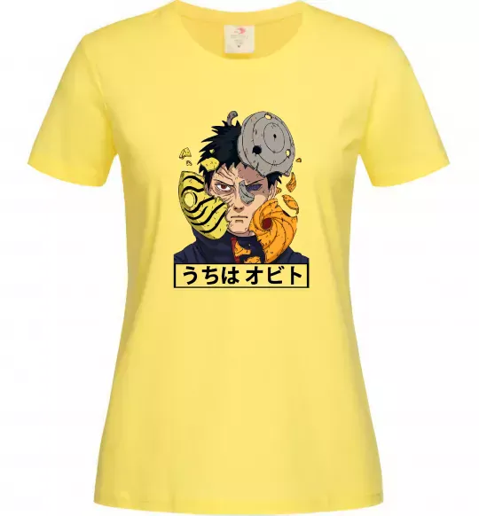 Женская футболка Obito Uchiha Лимонный фото