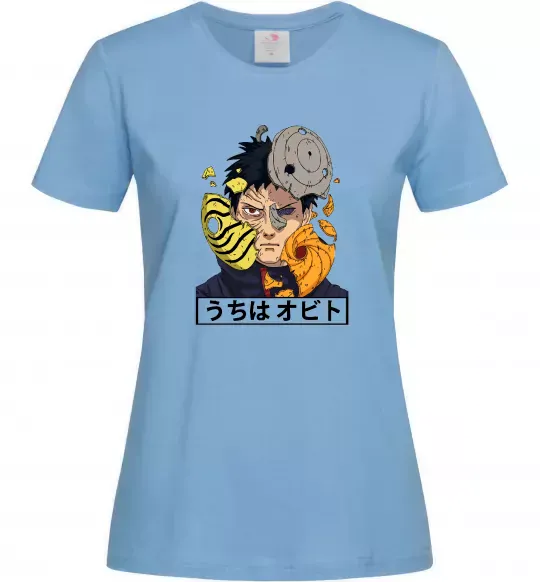 Женская футболка Obito Uchiha Голубой фото
