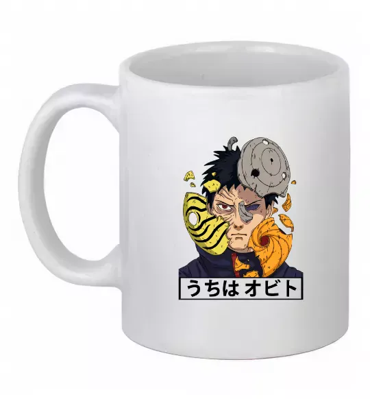 Чашка керамічна Obito Uchiha Білий фото