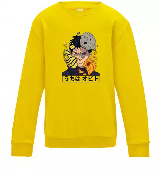 Дитячий світшот Obito Uchiha Сонячно жовтий фото