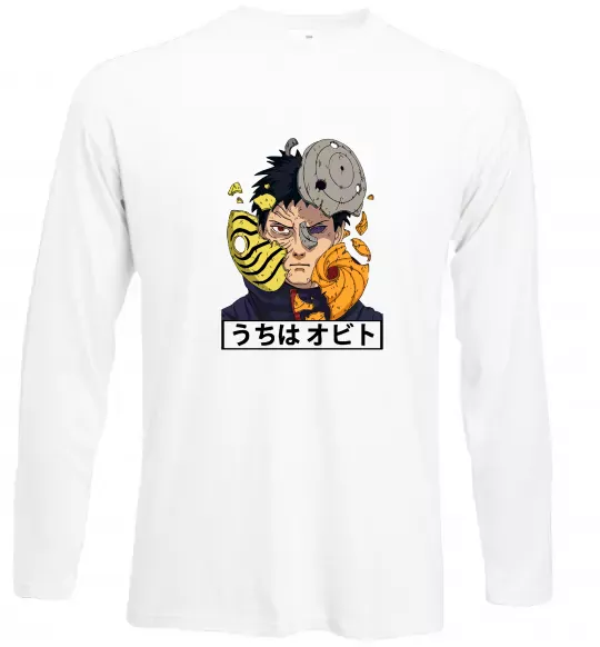 Лонгслив Obito Uchiha Белый фото