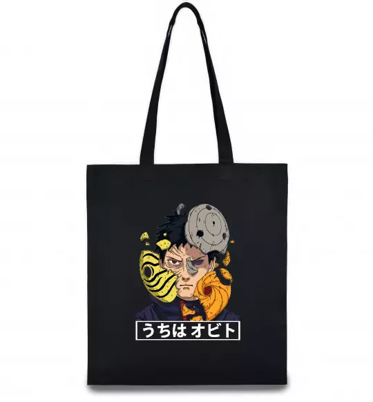 Еко-сумка Obito Uchiha Чорний фото