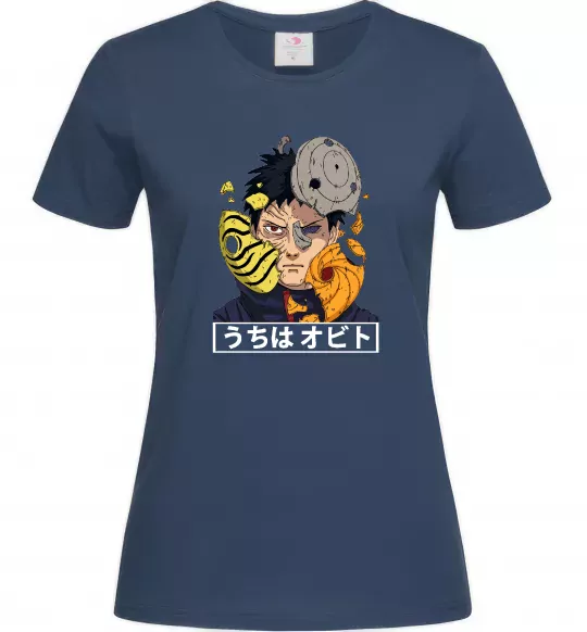 Женская футболка Obito Uchiha Темно-синий фото