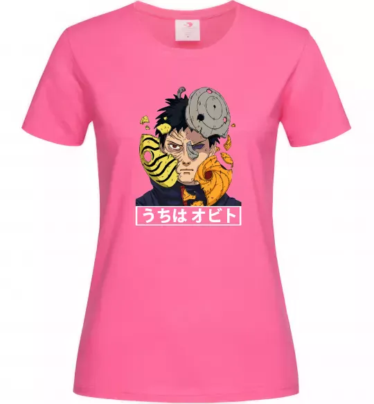 Женская футболка Obito Uchiha Ярко-розовый фото