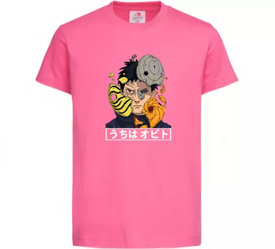 Дитяча футболка Obito Uchiha Яскраво-рожевий фото