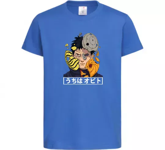 Дитяча футболка Obito Uchiha Яскраво-синій фото