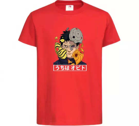 Дитяча футболка Obito Uchiha Червоний фото