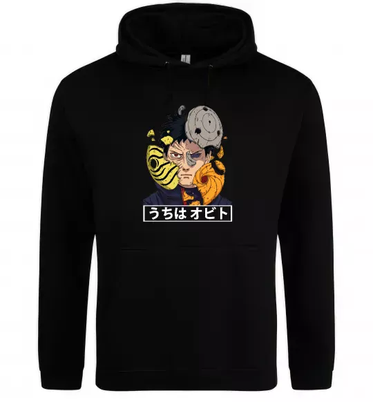 Мужская толстовка (худи) Obito Uchiha Черный фото