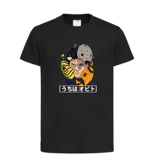 Дитяча футболка Obito Uchiha Чорний фото