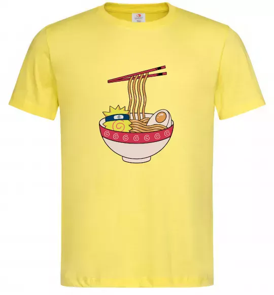 Чоловіча футболка Naruto Ramen Лимонний фото
