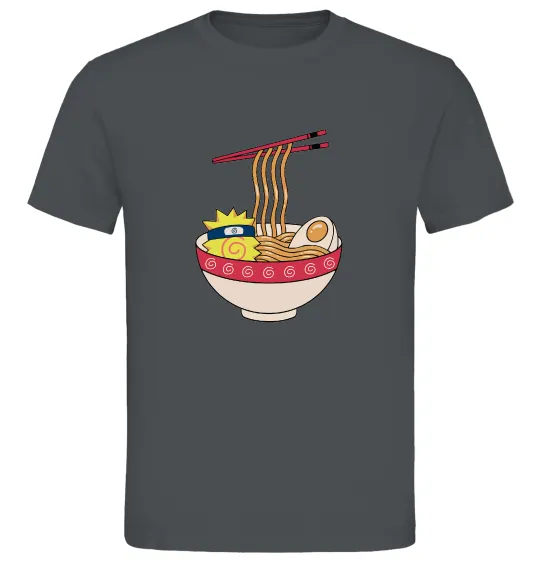 Чоловіча футболка Naruto Ramen Графіт фото