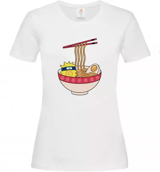 Жіноча футболка Naruto Ramen Білий фото