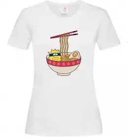 Жіноча футболка Naruto Ramen Білий фото