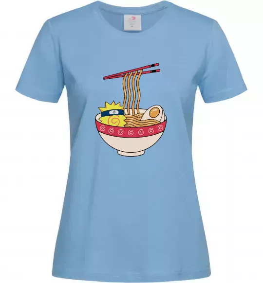 Жіноча футболка Naruto Ramen Блакитний фото