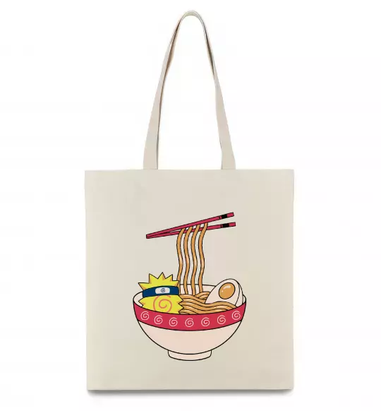Еко-сумка Naruto Ramen Бежевий фото