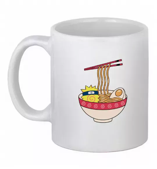 Чашка керамическая Naruto Ramen Белый фото