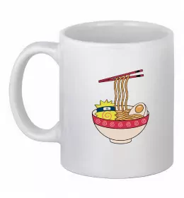 Чашка керамічна Naruto Ramen Білий фото