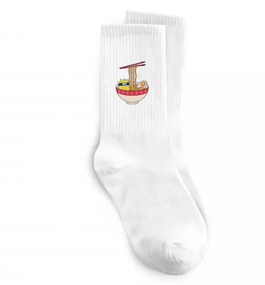 Носки Naruto Ramen Белый фото