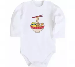 Детский боди Naruto Ramen Белый фото