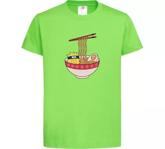 Детская футболка Naruto Ramen Лаймовый фото