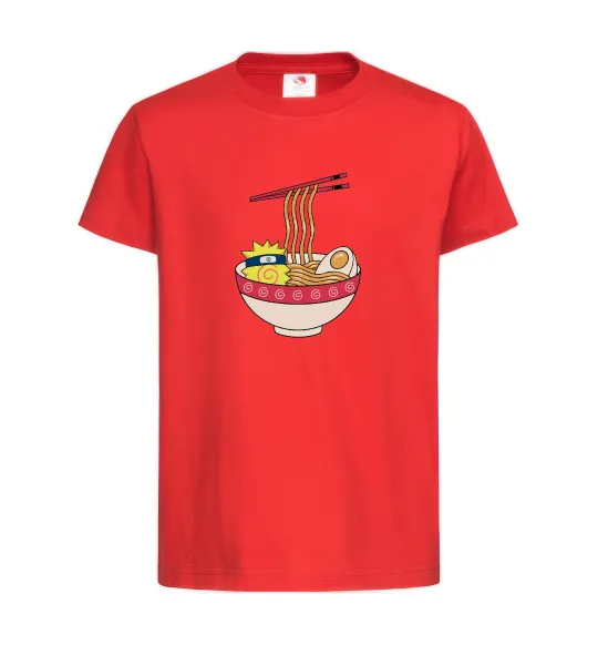 Детская футболка Naruto Ramen Красный фото