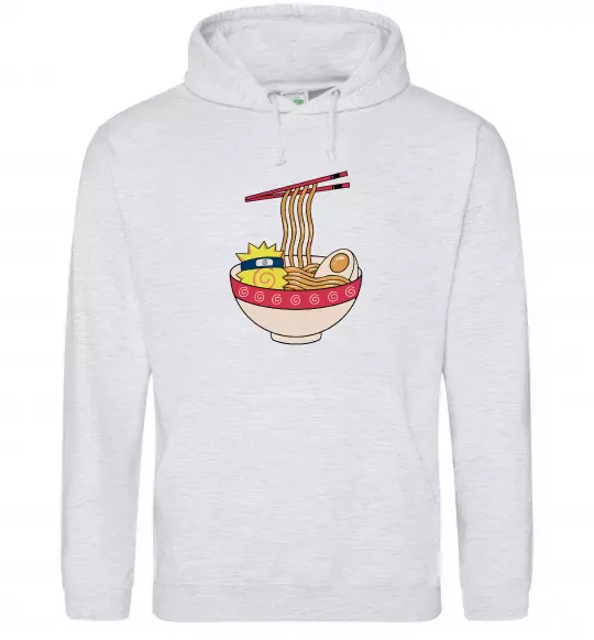 Жіноча толстовка (худі) Naruto Ramen Сірий меланж фото
